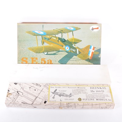 Lot 281 - 3 x Scale kits, SE5A, HE100D, and FAIREY...