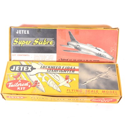 Lot 296 - 2 x JETEX Scale kits SUPER SABRE, LOCKHEED...