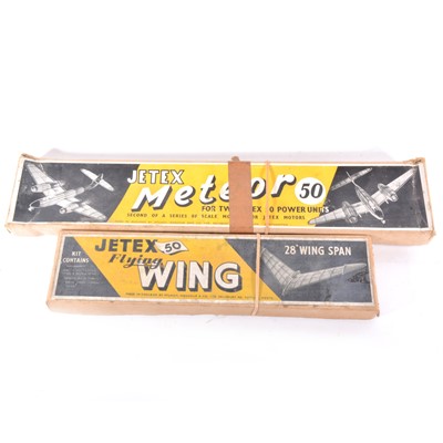 Lot 298 - 2 x JETEX kits FLYING WING, METEOR 50.