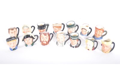 Lot 70 - A collection of fourteen Royal Doulton miniature character jugs