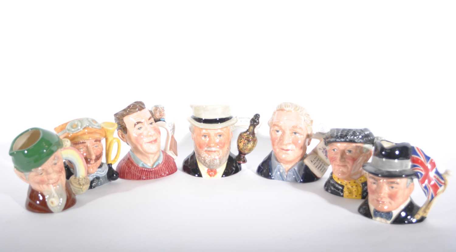 Lot 71 - Twelve Royal Doulton character jugs.