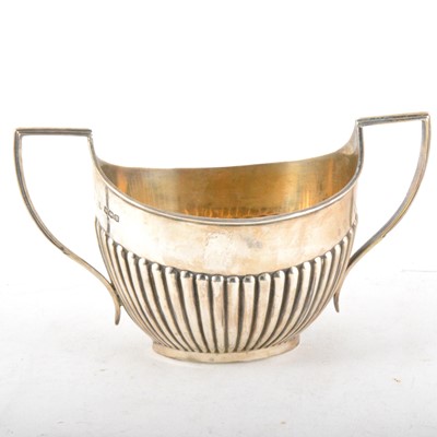 Lot 330 - Silver two-handled sugar bowl