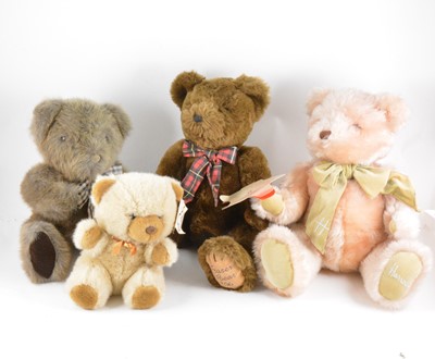 Lot 185 - Two boxes of teddy bears and other soft animals