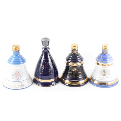 Lot 285 - Twelve boxed bottles of Bells whisky in Royal Commemorative decanters