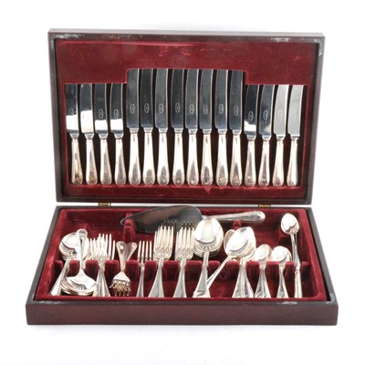 Lot 259 - Eight place canteen of plated cutlery