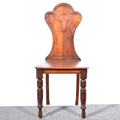 Lot 522 - Victorian mahogany hall chair