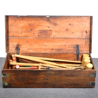 Lot 574 - Croquet set