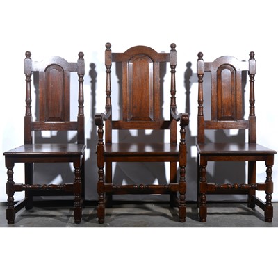 Lot 518 - Modern oak dining suite