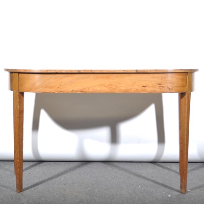 Lot 496 - A mahogany D-end table