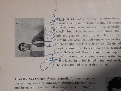 Lot 81 - The Goons interest; a Cambridge University Tiddlywinks Club souvenir programme, with signatures.