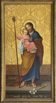 Lot 412 - Follower of Franz Ittenbach - St Joseph and the Christ Child