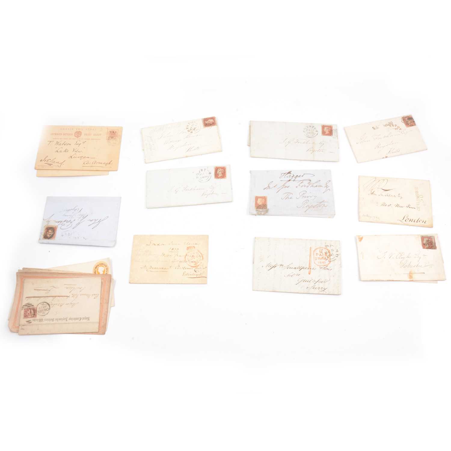 Lot 181 - Victorian envelopes, a small collection.