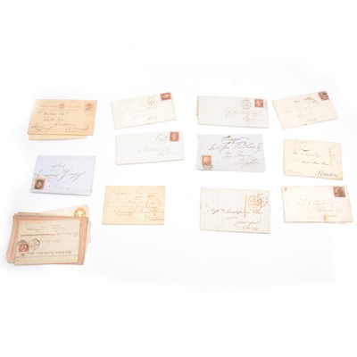 Lot 181 - Victorian envelopes, a small collection.