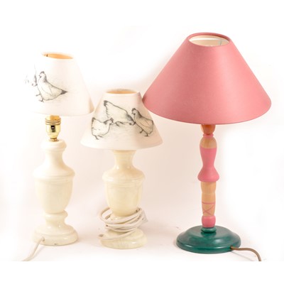 Lot 428 - Collectin of modern table lamps