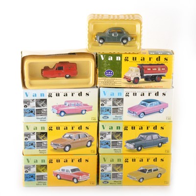 Lot 185 - Nine Vangaurds 1:43 scale models.