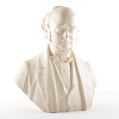 Lot 7 - A Parian ware bust of Dr Todd FRS, by Matthew Noble