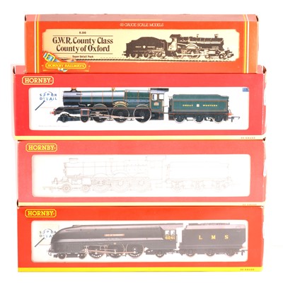 Lot 41 - Hornby OO gauge model railway locomotives; four including R2270, R2460, R2317, R390.