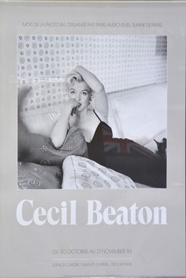 Lot 223 - Cecil Beaton; Exhibition poster - Marilyn Monroe a New York, Drake Hotel 1956 - 1984, Exhibition and a print.