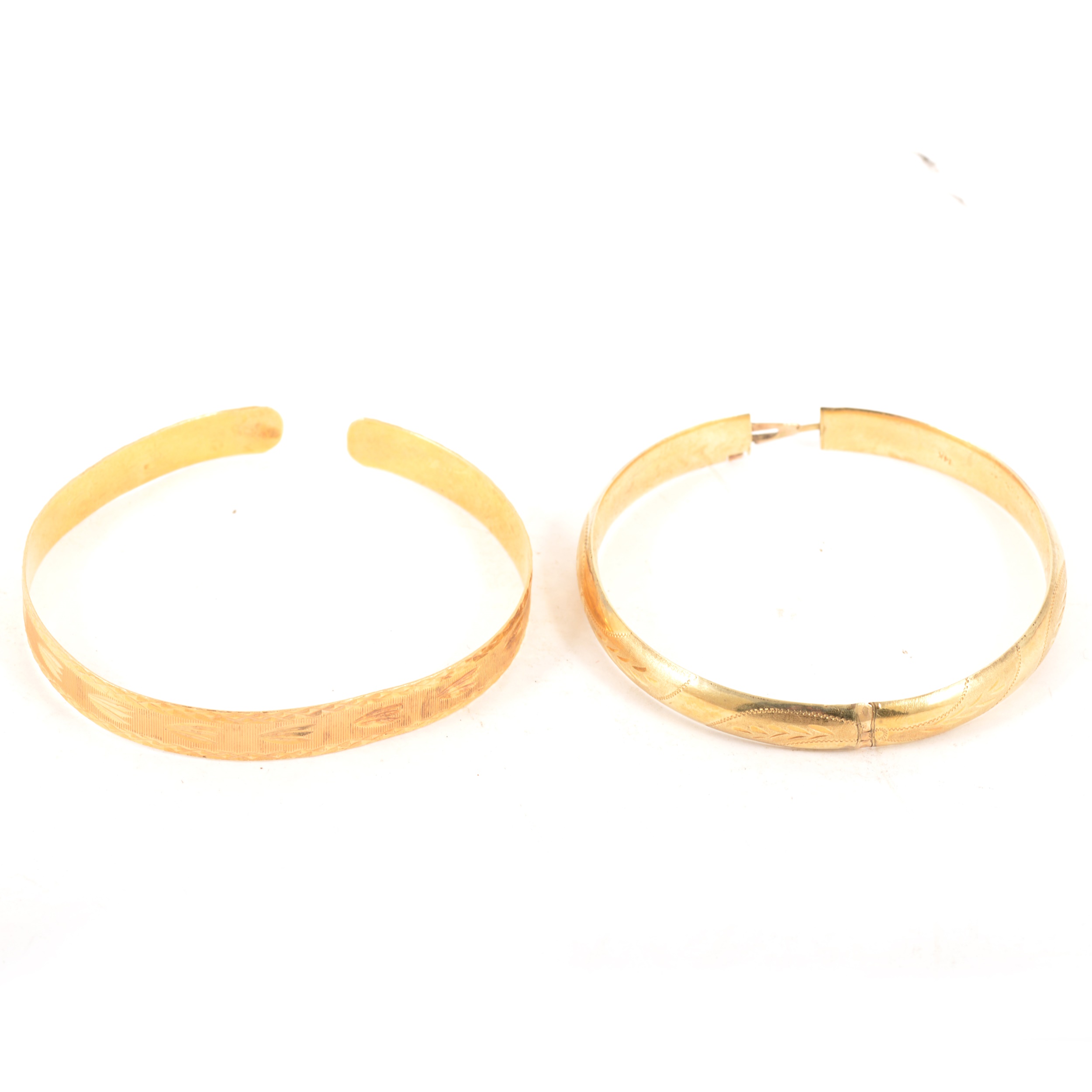 Yellow metal bangles Clearance