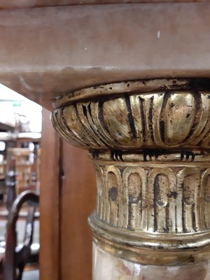 Lot 569 - Variegated marble column