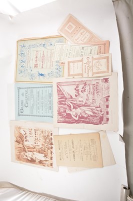 Lot 141 - Tray of Victorian theatre programmes