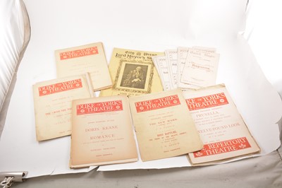 Lot 143 - Tray of early 20th century theatre programmes.