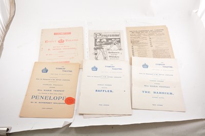 Lot 143 - Tray of early 20th century theatre programmes.