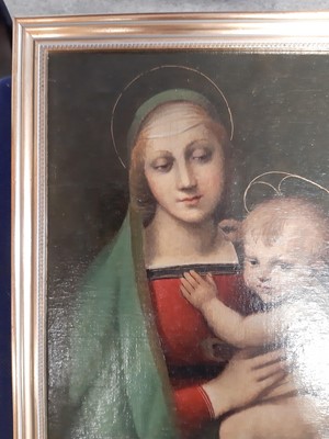 Lot 346 - After Raphael, 
Madonna and Child