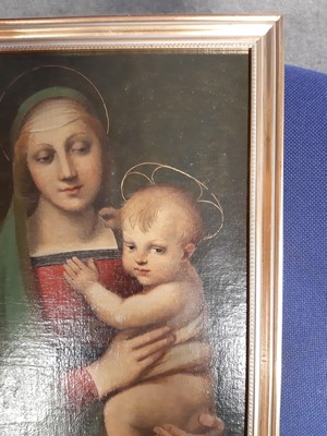 Lot 346 - After Raphael, 
Madonna and Child