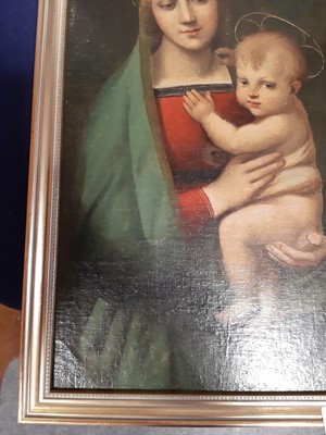 Lot 346 - After Raphael, 
Madonna and Child