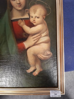 Lot 346 - After Raphael, 
Madonna and Child