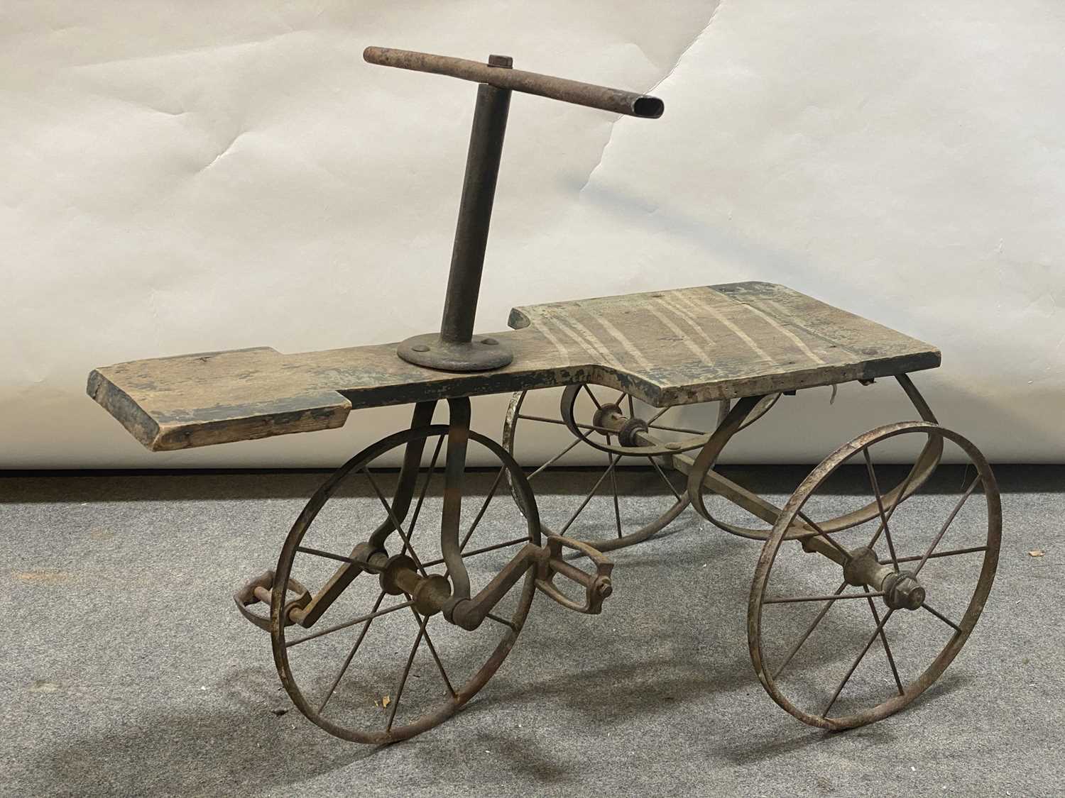 Lot 498 - A Victorian tricycle