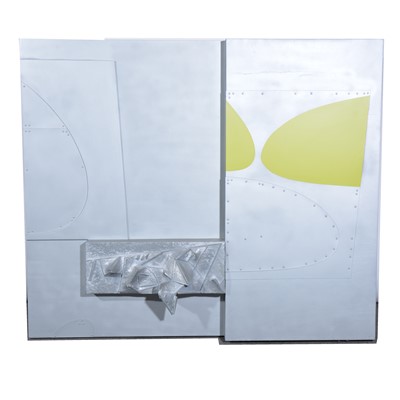 Lot 329 - Mary Milner Dickens, abstract composite wall sculpture