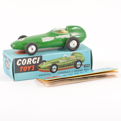 Lot 117 - Corgi Toys; no.50 Vanwall Formula 1 Grand prix car, in original box with booklet.