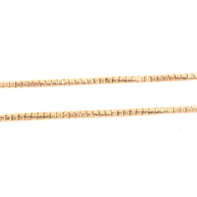 Lot 203 - A Victorian yellow metal guard chain