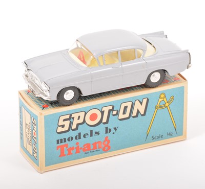 Lot 153 - Tri-ang Spot-On Toys; no.165 Vauxhall Cresta, grey body, lemon interior and red steering wheel, in original box.