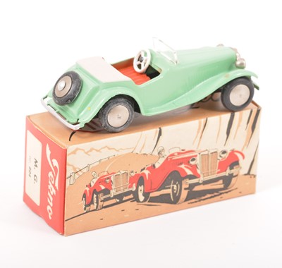 Lot 163 - Tekno Toys Denmark; no.804 Porsche 1500 Super, pale green body, red seats, spun hubs, in original box.