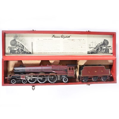 Lot 1 - Hornby O gauge model railways; 20-volt electric Princess Royal class 4-6-2 'Princess Elizabeth' locomotive