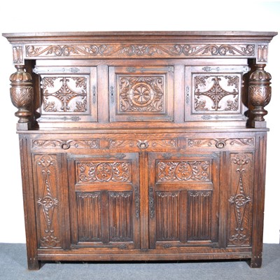 Lot 448 - Victorian oak court cupboard