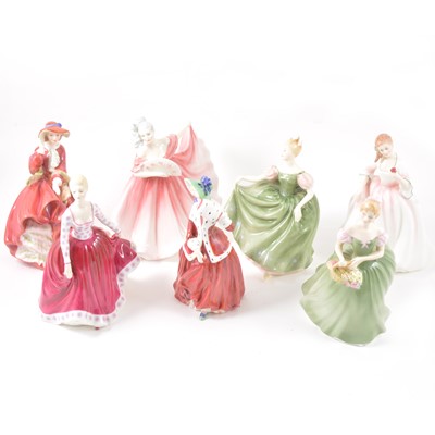 Lot 17 - Seven Royal Doulton figurines.