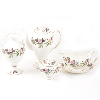 Lot 16 - A quantity of Wedgwood Hathaway Rose pattern dinner and decorative wares