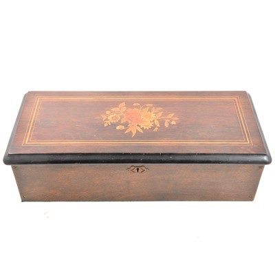 Lot 110 - 19th Century Swiss musical box, playing ten aire