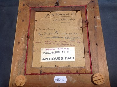 Lot 400 - Henry Wilkin, portrait of George Macleod and another miniature portrait, (2).