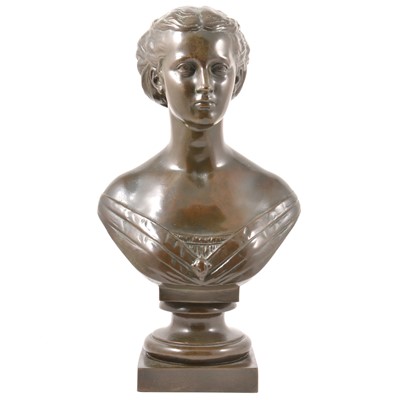 Lot 198 - Mary Thornycroft, Princess Alexandra, a bronze bust