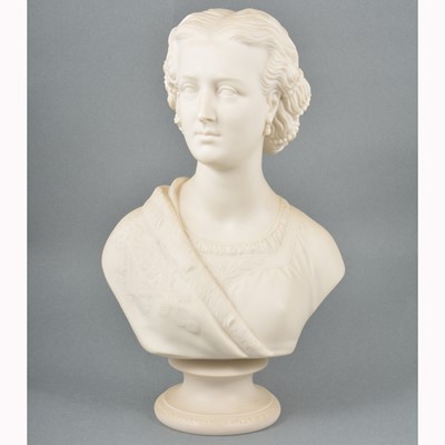 Lot 2 - Copeland parian bust, Princess Alexandra
