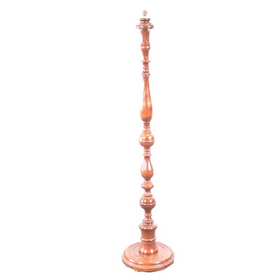 Lot 411 - Mahogany standard lamp