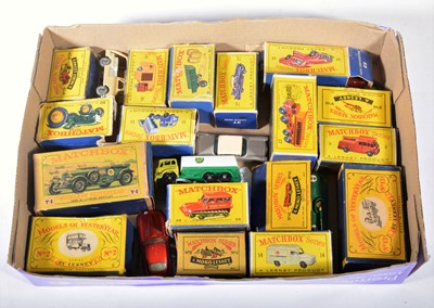 Lot 149 - Matchbox Toys; Eighteen models mostly from the 1-75 and Models of Yesteryear series, mostly boxed.