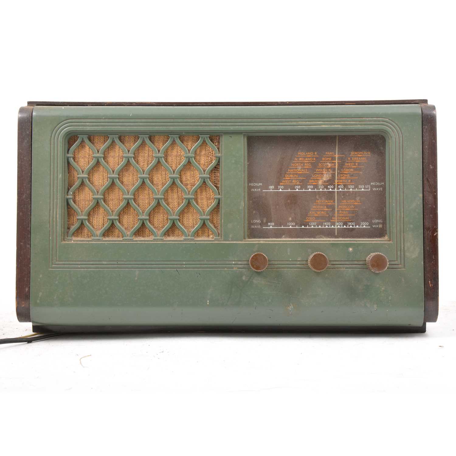 Lot 109 - HMV vintage valve radio, Model 1115.