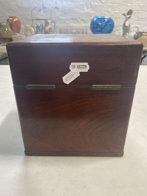 Lot 94 - A 19th Century mahogany chemist's chest, and walnut box.