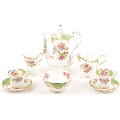 Lot 46 - A Paragon China tea and coffee set, Rockingham pattern
